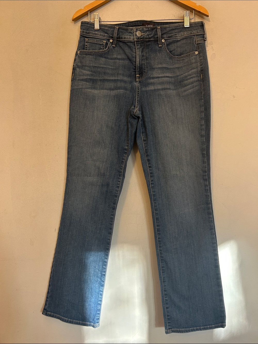 NYDJ Marilyn Straight denim jeans Size 12 EUC